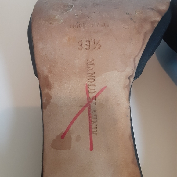 Manolo blahnik crystal ankle strap heels  sz 39.5 - Picture 11 of 13